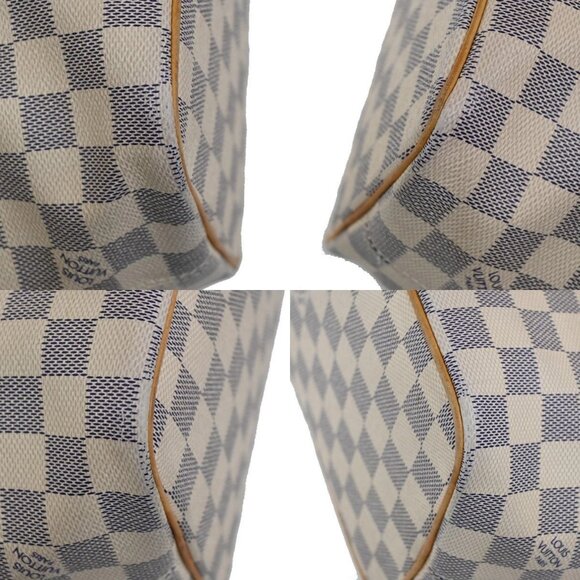 LOUIS VUITTON Saleya PM Hand Bag Damier Azur Leather White France - Picture 7 of 16